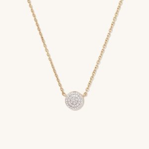 Diamond Round Necklace